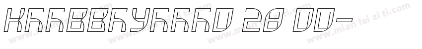 KSHVVEUIAO0 28 00字体转换